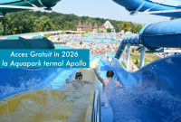 5 nopti / TRATAMENT (cu bilet de trimitere) / DUBLA 2 ADULTI FARA BALCON / demipensiune bufet (mic dejun + cina) + 3 proceduri/zi/adult (luni-vineri) + acces piscine termale + acces Aquapark Apollo